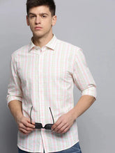 Men White Checked Casual Shirt-PEISKOSCHECKS-3423-White
