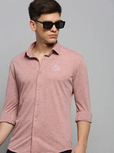 Men Pink Solid Casual Shirt-FORDKNITS-4472-Pink