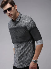 Men Black Printed Casual Shirt-PARKERPRINT-1559-Black