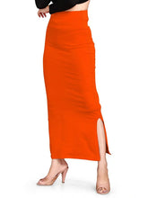 Women's Orange Lycra High Rise Saree Shapewear-24-PL-ORANGE