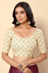 Women's Latest Solid Satin Saree With Unstiched Blouse-AVN-1694-PURPLE