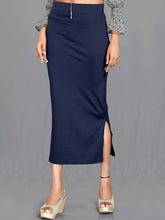 Women's Navy Blue Cotton Lycra High Rise Saree Shapewear-35-CO-NAVY BLUE