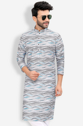Cotton Kurta for Men - White | KUPR12487W
