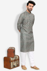 Silk Kurta for Men - Green | KPPDSDGR40