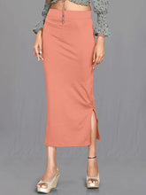 Women's Peach Cotton Lycra High Rise Saree Shapewear-37-CO-PEACH