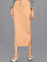 Women's Beige Cotton Lycra High Rise Saree Shapewear-38-CO-BEIGE