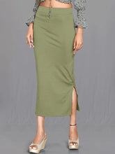 Women's Green Cotton Lycra High Rise Saree Shapewear-39-CO-GREEN