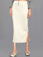 Women's Cream Cotton Lycra High Rise Saree Shapewear-42-CO-CREAM