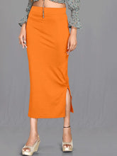 Women's Orange Cotton Lycra High Rise Saree Shapewear-43-CO-ORANGE