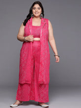 Women Plus Size Printed Ethnic Co-Ords Set-AP-AHTPPZJK-COMBO-942