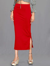 Women's Red Cotton Lycra High Rise Saree Shapewear-44-CO-RED