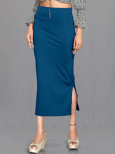 Women's Blue Cotton Lycra High Rise Saree Shapewear-45-CO-BLUE