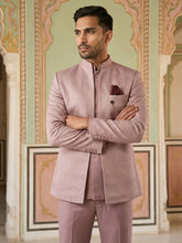 Cotton Blend Textured Indo-Western Set ( 50JIND 173Pink )