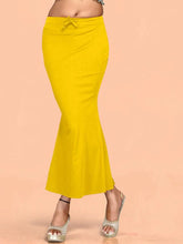 Women's Yellow Cotton Lycra High Rise Saree Shapewear-51-FC-CO-YELLOW
