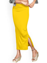 Women's Yellow Lycra High Rise Saree Shapewear-6-PL-YELLOW