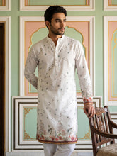 Cotton Blend Printed Straight Kurta ( 65KO 5419White )