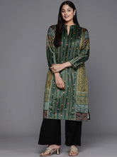 Women Printed Gotta Patti Velvet Kurta-AP-AHKUVLDP-1118