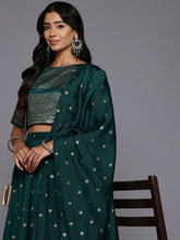 Printed Foil Print Ready to Wear Lehenga & Blouse With Dupatta-AHBLDUSK-COMBO-932