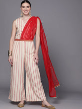 Off White & Red Printed Jumpsuit-AHJSCRPG-977-FF