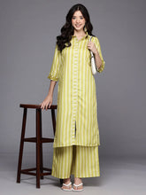 Womens Yellow Cotton Blend Fusion Kurta Sets-AHKUPZ-COMBO-1115