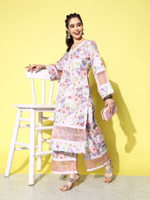 Multi Colour Floral Printed Kurta with Palazzos-AHKUPZ-COMBO-578