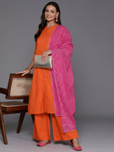 Women Floral Printed Regular Gotta Patti Pure Cotton Kurta with Palazzos & With Dupatta-AHKUPZDU-COMBO-928