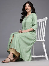 Women's Green Fusion Kurta-AHKURYGP-1160-DS