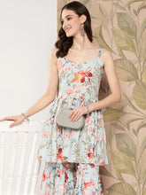 Women Floral Printed Regular Kurti with Sharara-AHTUSH-COMBO-652-ICH