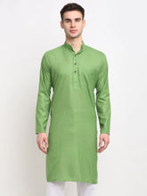 Men's Solid Cotton Kurtas ( KO 532Parrot )-KO-532