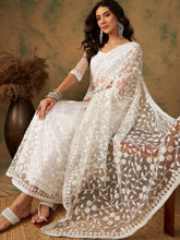 Womens Fashion Ethnic White Color Sarees-MLSHWSA1168WHT0ONE