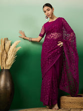 Womens Fashion Ethnic Purple Color Sarees-MLSHWSA1326PUP0ONE