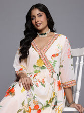 Women's Traditional Wear Off White Ethnic Dress-AP-AHEDGRDP-270