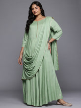 Women's Traditional Wear Green Ethnic Dress-AP-AHEDRYGP-268-DS