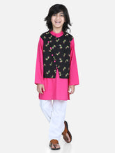 Pure Cotton Kurta Pajama Set for Boys - Black | BR23KP57BKA