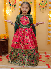 Lehenga Choli Set for Girls - Green | BD24LC82GRA