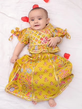Lehenga Choli Set for Girls - Yellow | BD25LC81YLA