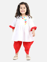 Cotton Ethnic Suit Set for Kids - White | BH23IW27WHA