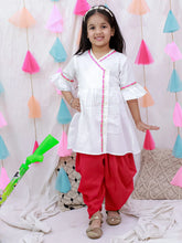 Indo Western Set for Girls - White | BH26IW03WHA