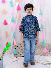 Short Kurta for Boys - Indigo | BH26SK04INA