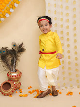 Dhoti Kurta Set for Boys - Yellow | BR23DK47YWC