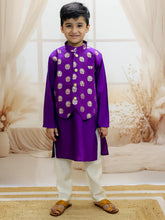 Kurta Pajama Set for Boys - Purple | BR24KP71PRA