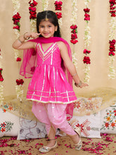 Ethnic Suit Set for Girls - Fuchsia | BS25SU13PIA