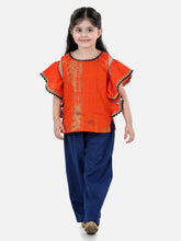 Pure Cotton Ethnic Clothing Set for Kids - Orange | BS22IW17ORA