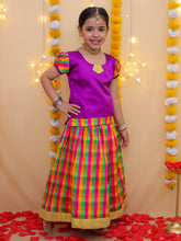 Lehenga Choli Set for Girls - Purple | BS22SI11PRC