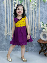 Pure Cotton Dress for Girls - Purple | BS24DR62PRA