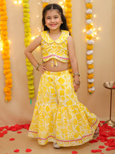 Indo Western Set for Girls - Yellow | BS25IW01YLA