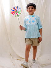 Short Kurta for Boys - Blue | BS25SK02BLA