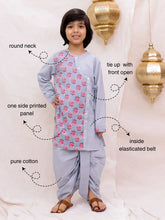 Dhoti Kurta Set for Boys - Grey | BS26DK23GYA
