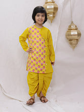 Dhoti Kurta Set for Boys - Yellow | BS26DK23YLA
