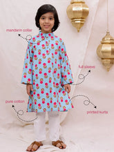 Kurta Pajama Set for Boys - Blue | BS26KP21BLA